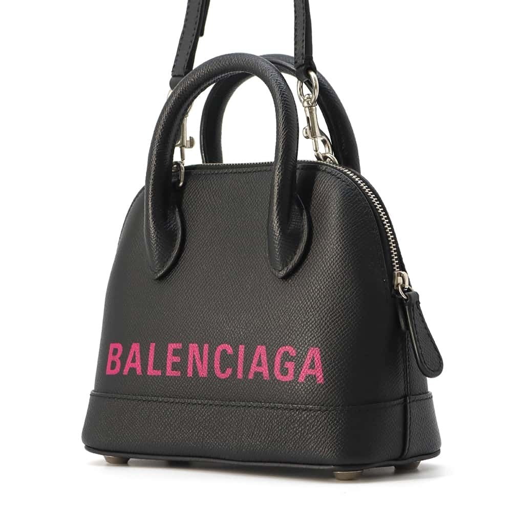 Balenciaga Handbag Built Bag Handle Black XXS Top Shoulder
